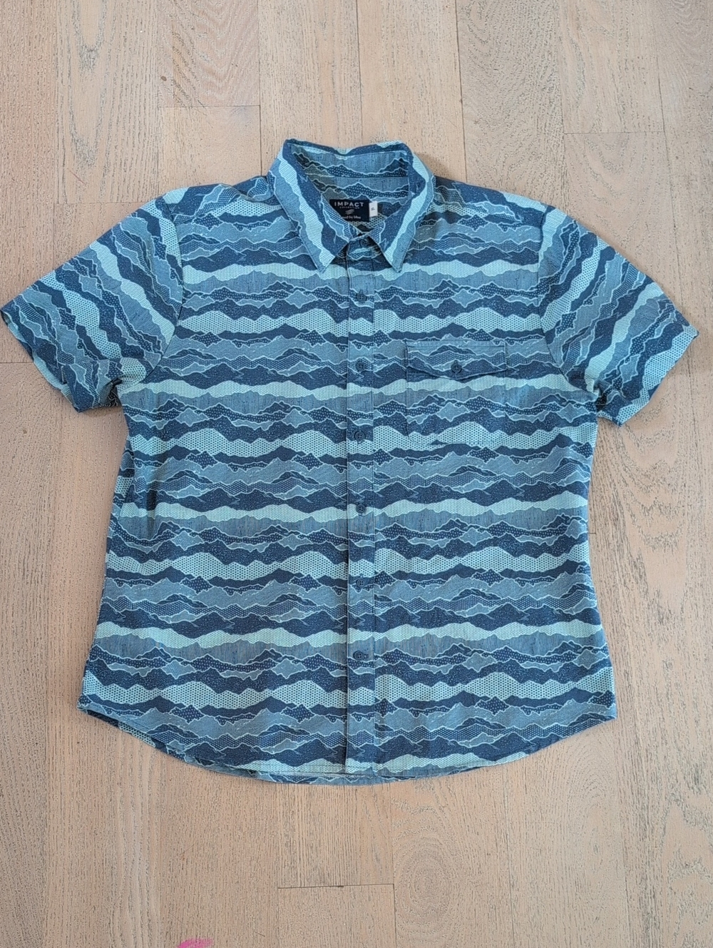United By Blue Men’s Short-Sleeve Button-Down Shirt Size XL